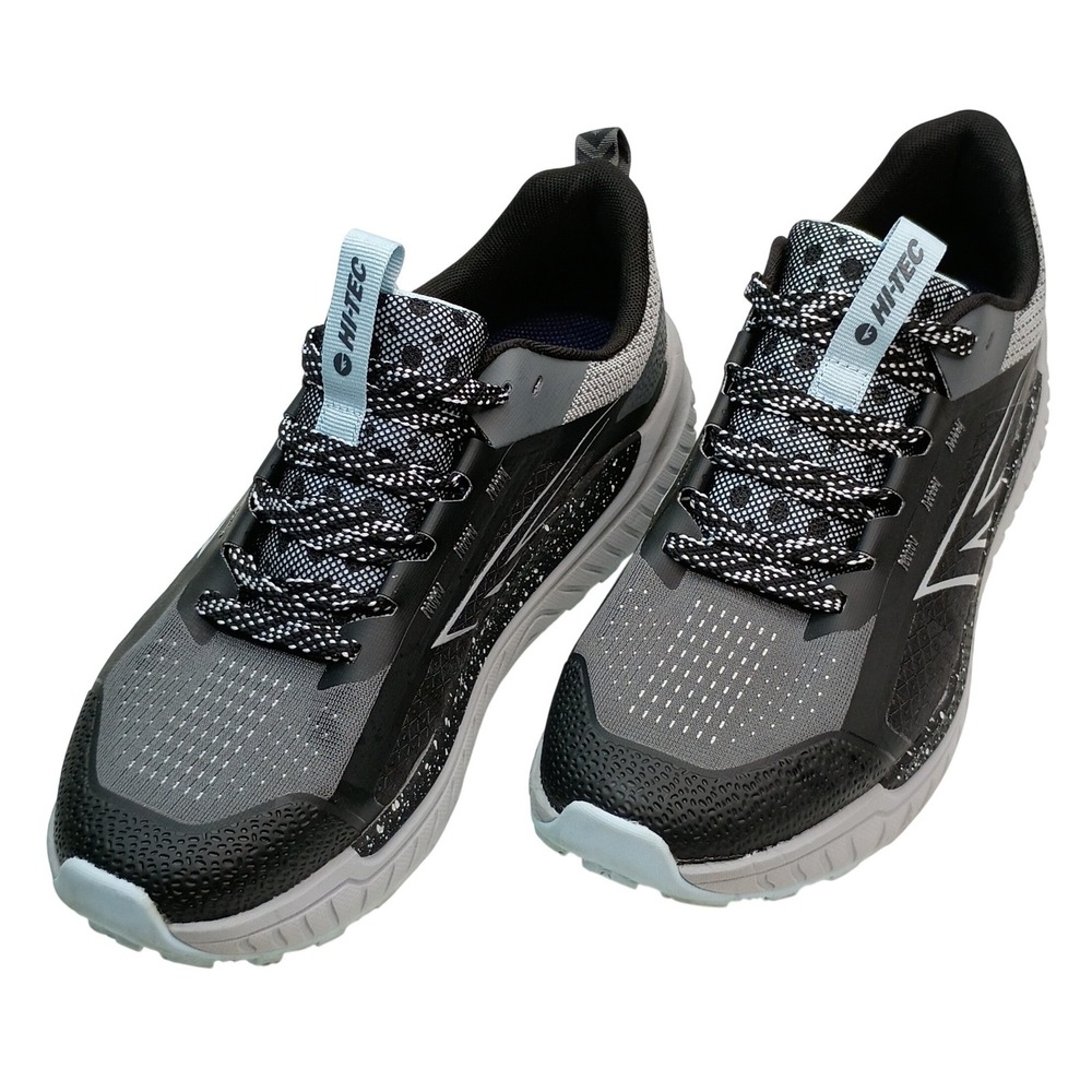 Hi-Tec C16040W-BVL Running Shoe Women Size 10 Black Grey Mesh Athletic